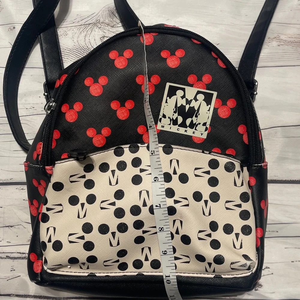 Danielle Nicole Mickey Mouse Backpack - Black Red White Preowned